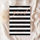 Search for rose gold foil graduation invitations Black and white