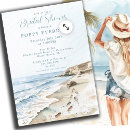 Search for destination bridal shower invitations Watercolor