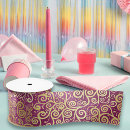 Search for pink and gold ribbon Girly