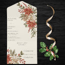 Search for formal christmas invitations Poinsettia