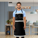 Search for aged to perfection aprons Black and white