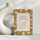 Search for yellow daisy wedding invitations Boho