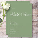 Search for green and white bridal shower invitations Spring summer fall winter