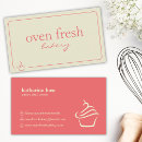 Search for cupcake business cards Bakery