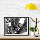 Search for black and white cactus art Botanical