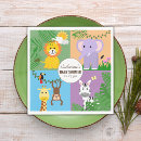 Search for safari baby shower napkins Zoo animal