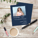 Search for blue and white thank you cards High school