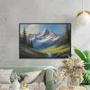 Search for alpine art Mountain landscape