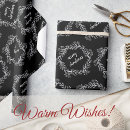 Search for wreath wrapping paper Black