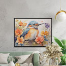 Search for bird lovers posters Watercolor
