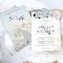 Search for elegant winter wedding invitations Navy blue