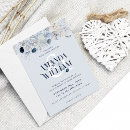 Search for elegant winter wedding invitations Navy blue