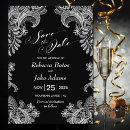 Search for black lace save the dates Modern