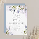 Search for blue flower save invitations Elegant