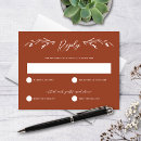 Search for rustic rsvp cards Terracotta