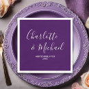 Search for purple wedding napkins Modern