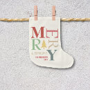 Search for merry and bright christmas stockings Colourful