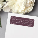 Search for plum wedding return address labels Modern