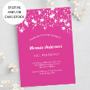 Search for girls 9th birthday invitations Stars