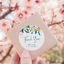 Search for pink and turquoise wedding stickers Watercolor