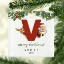 Search for letter v christmas tree decorations Keepsake