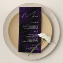 Search for purple and gold menus Elegant