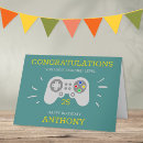 Search for gamer birthday cards Level up