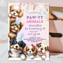 Search for dog 2nd birthday cards invites Girl