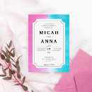 Search for blue ombre wedding invitations Modern
