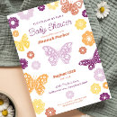 Search for yellow butterfly baby shower invitations Whimsical
