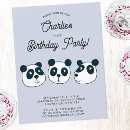Search for panda bear birthday invitations Cartoon