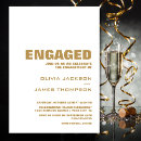Search for gold and white engagement party invitations Classy