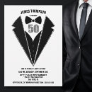 Search for black tie 50th birthday invitations Tuxedo