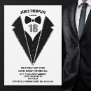 Search for mens tuxedo birthday invitations Suit