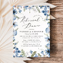 Search for dusty blue floral rehearsal dinner invitations Calligraphy