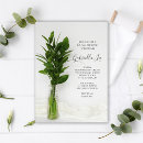 Search for plant bridal shower invitations Green and white