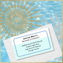 Search for swim instructor business cards Blue
