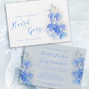 Search for something blue wedding invitations Flowers