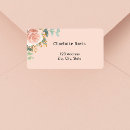 Search for gold floral return address labels Blush