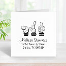 Search for cactus rubber stamps Return address