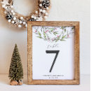 Search for winter wedding table cards Greenery