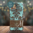 Search for vintage damask pattern with monogram cases Designer