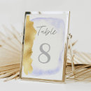 Search for gold foil table cards Elegant table number