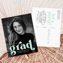 Search for mint green graduation invitations Typography