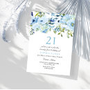 Search for sky birthday invitations Blue