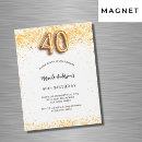 Search for luxury 40th birthday invitations Glam glamourous
