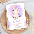 Search for purple fairy invitations Unicorn