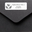Search for wreath return address labels Black and white