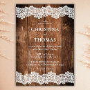 Search for rustic elegant wedding invitations Lace
