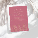 Search for magenta and gold invitations Simple